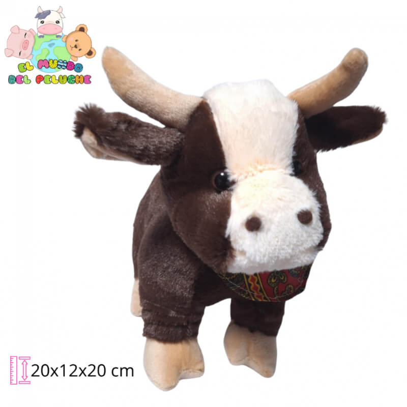 Peluche Toro #0 Premium | 20x12x20 cm | El Mundo del Peluche