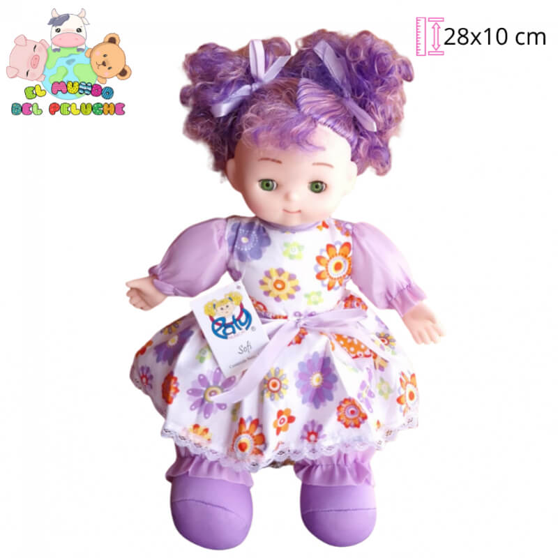 Muñeca Sofi | 28x10 cm | El Mundo del Peluche