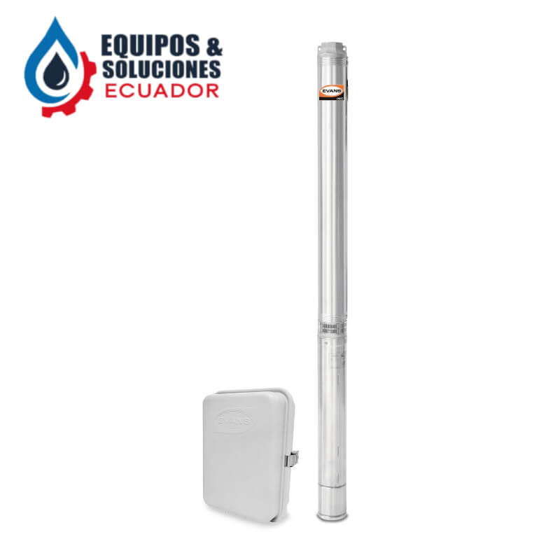 Bomba sumergible monofásica 5 HP para pozo profundo Evans| Equipos & Soluciones Ecuador