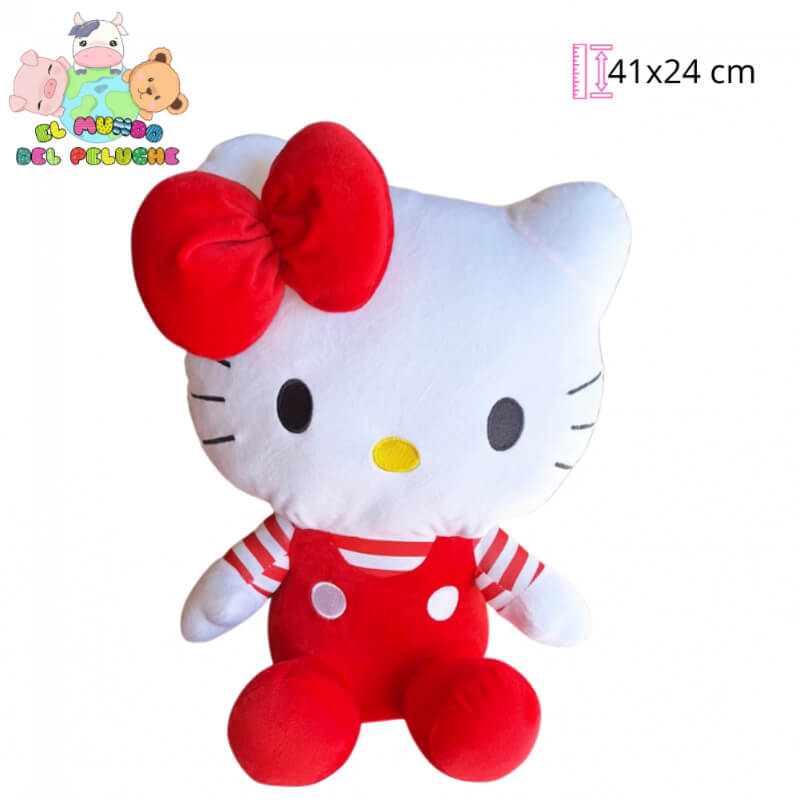 Peluche Kitty Mediana Edición Navideña | 41x24 cm | El Mundo del Peluche
