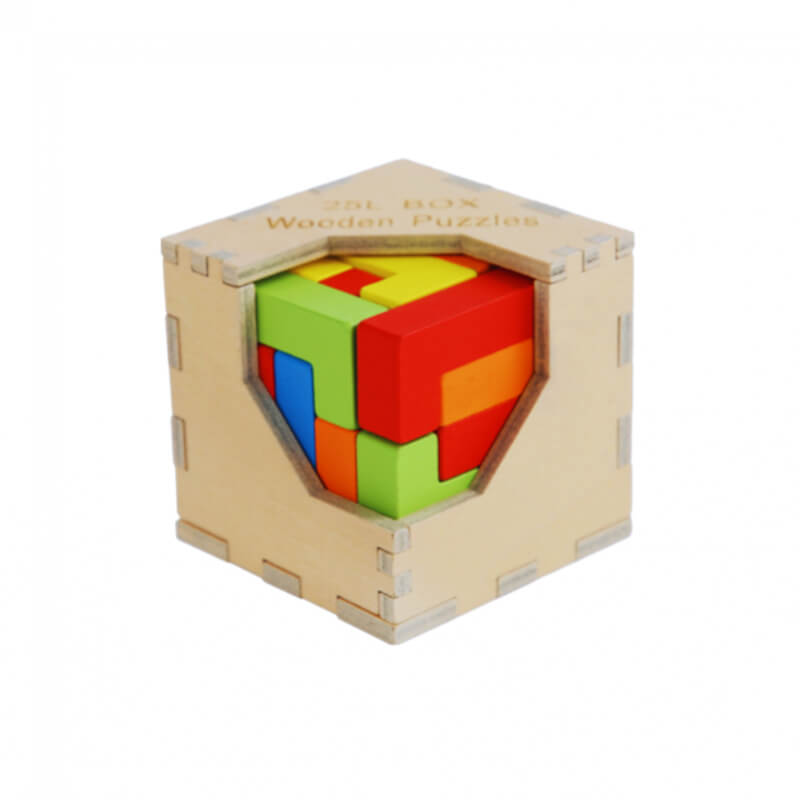 ROMPECABEZA DE MADERA CUBO