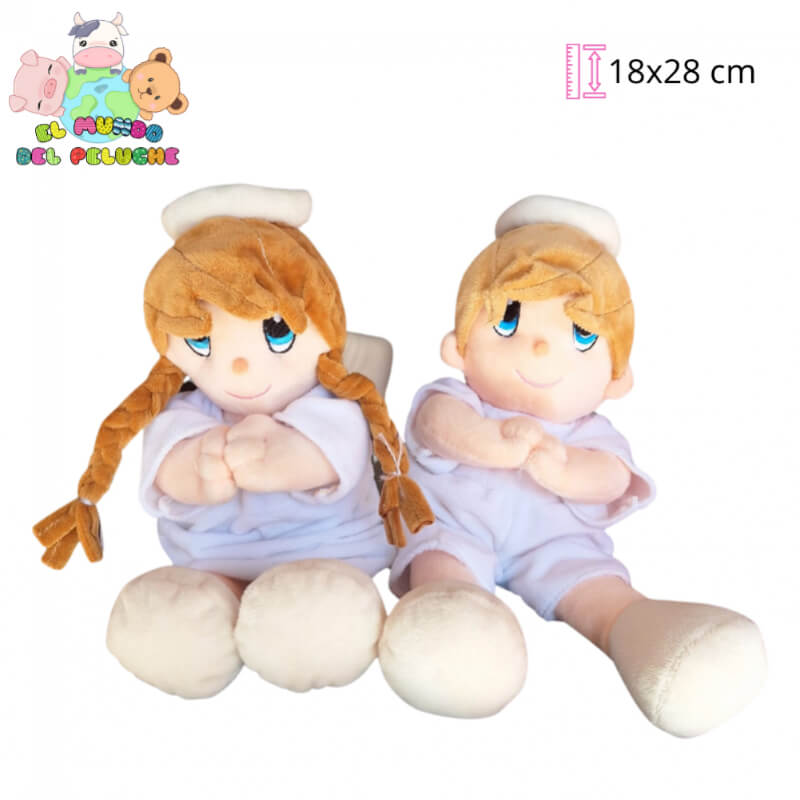 Peluche Ángel y Angelita #0| 18x28 cm | El Mundo del Peluche