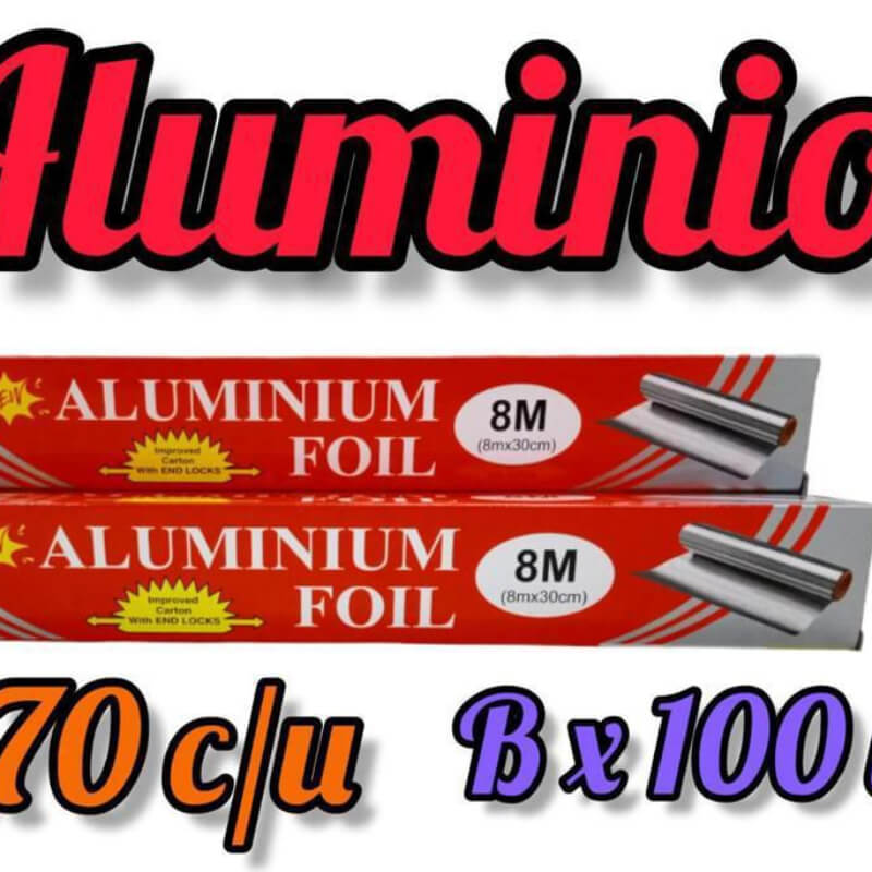 PAPEL ALUMINIO 8 m