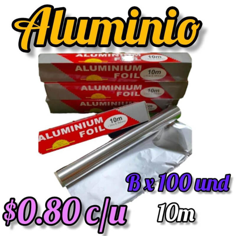 PAPEL ALUMINIO 10 m