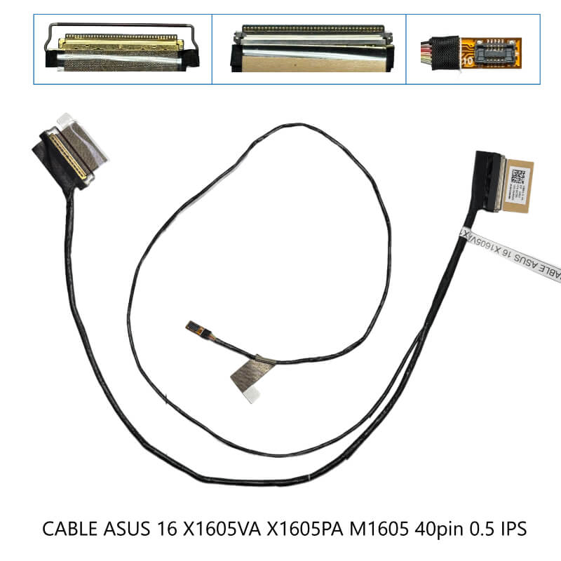 CABLE ASUS 16 X1605VA X1605PA M1605 40pin 0.5 IPS