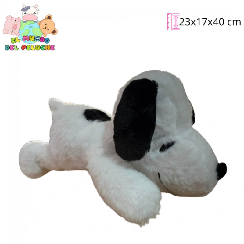 Peluche Snoopy Echado #1 | 23x17 cm (40 cm de largo) | El Mundo del Peluche