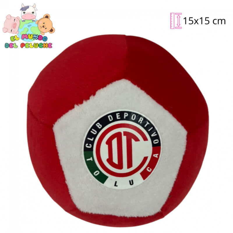 Peluche Balón Mini Toluca | 15x15 cm | El Mundo del Peluche