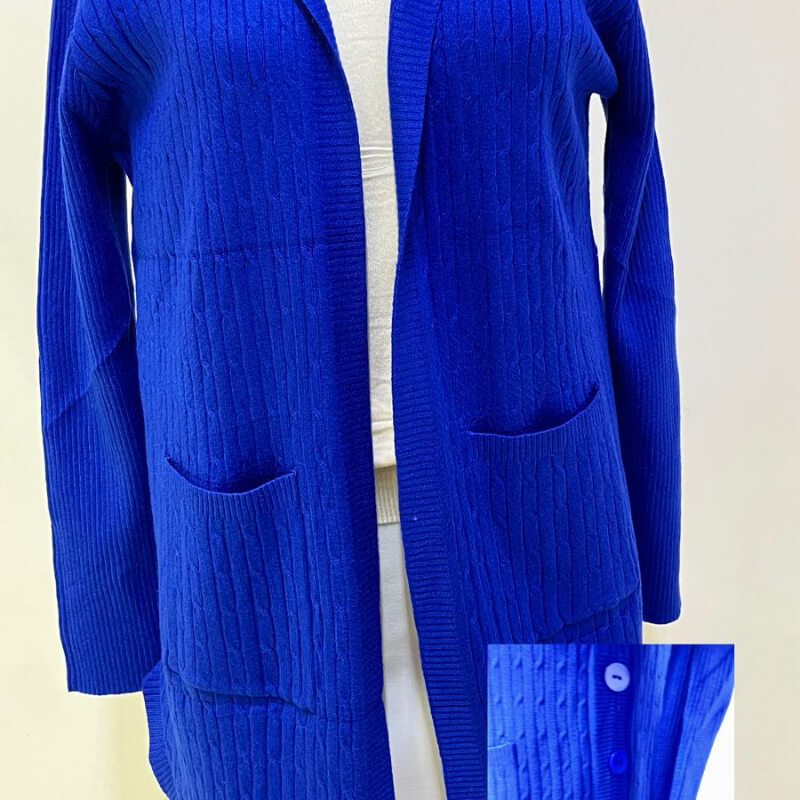 Ensamble de Punto Azul con Gorro - Suave y Cómodo | Unitalla
