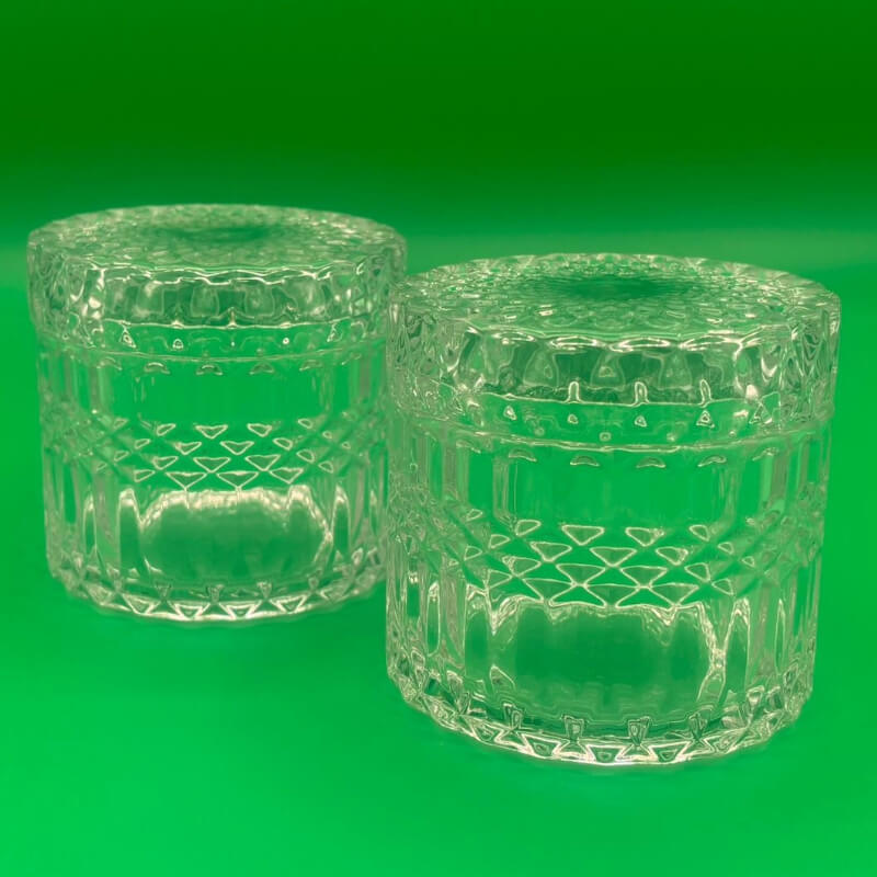 Envase Cristal Tallado para Velas