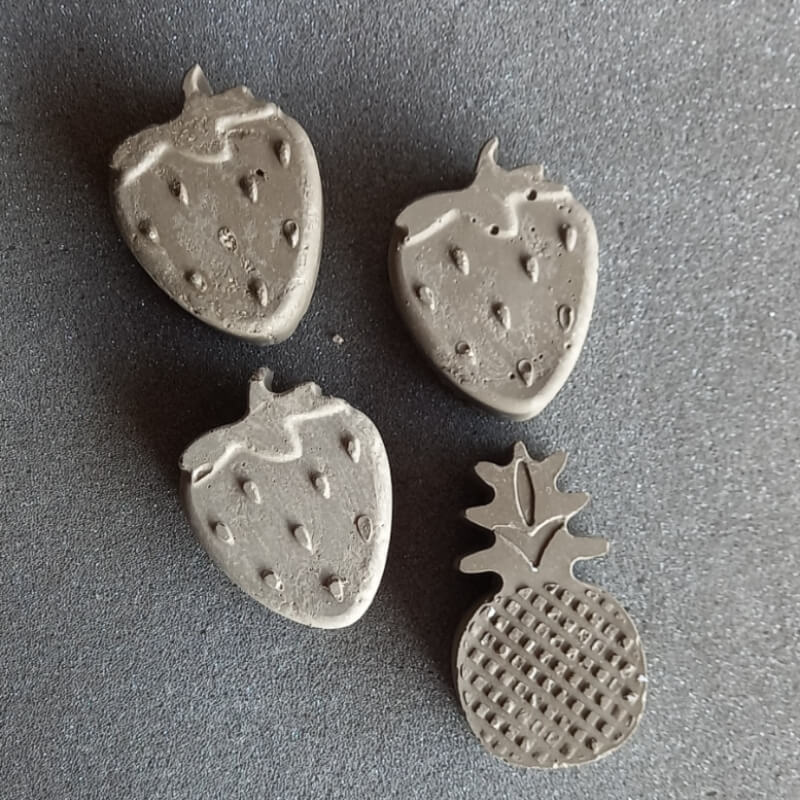 Frutitas - Piedra Decorativa 3D para Artes y Manualidades