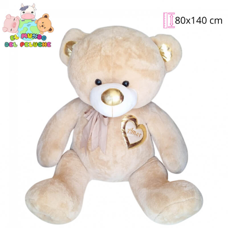 Peluche Oso Andy #5 | Gigante Romántico | 80 x 140 cm | El Mundo del Peluche