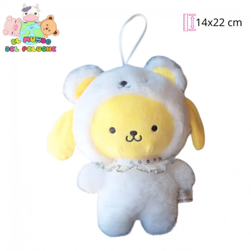 Peluche Pompompurin Sanrio | Ovejita Kawaii | 14 x 22 cm | El Mundo del Peluche