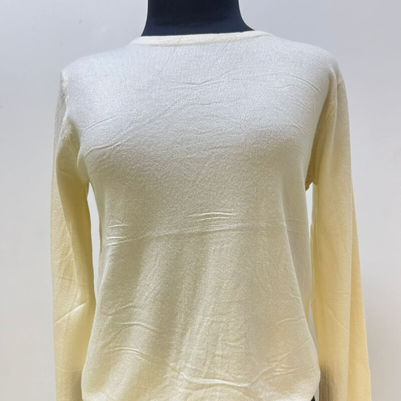 Blusa de manga larga blanca