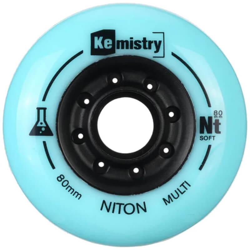 Ruedas Kemistry Soft Celestes 80mm -Hockey-