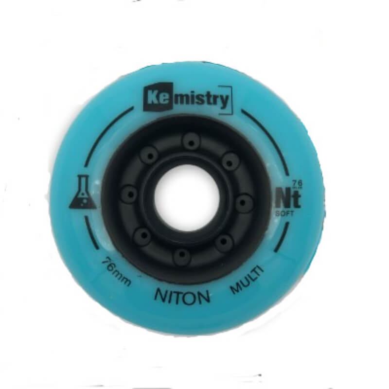 Ruedas Kemistry Soft Celestes 76mm -Hockey-