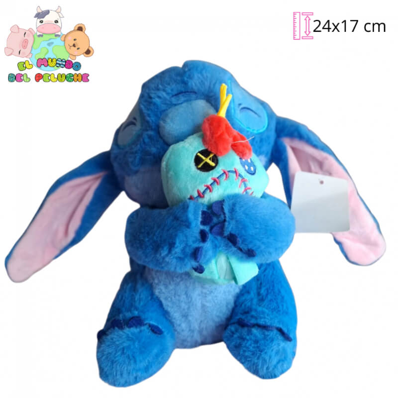 Peluche de Personaje | Stitch con Scrump #0 Lilo & Stitch | 17x24 cm | El Mundo del Peluche