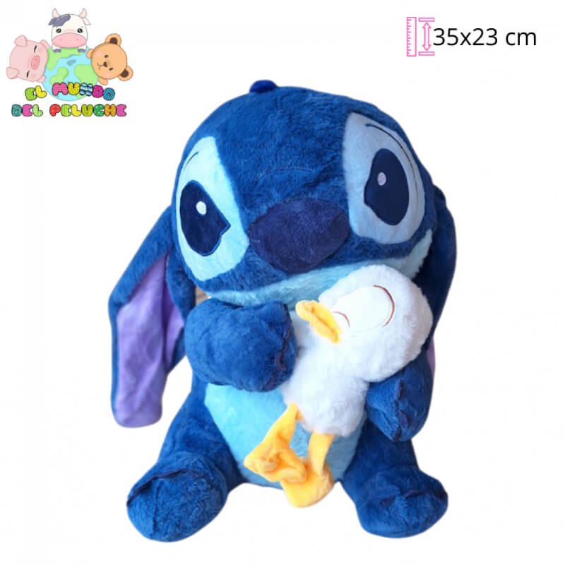 Peluche de Personaje | Stitch con Pato #3 Disney | 23x35 cm | El Mundo del Peluche