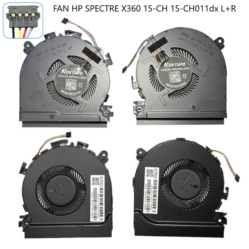 FAN HP Spectre X360 15-CH 15-CH011dx L+R