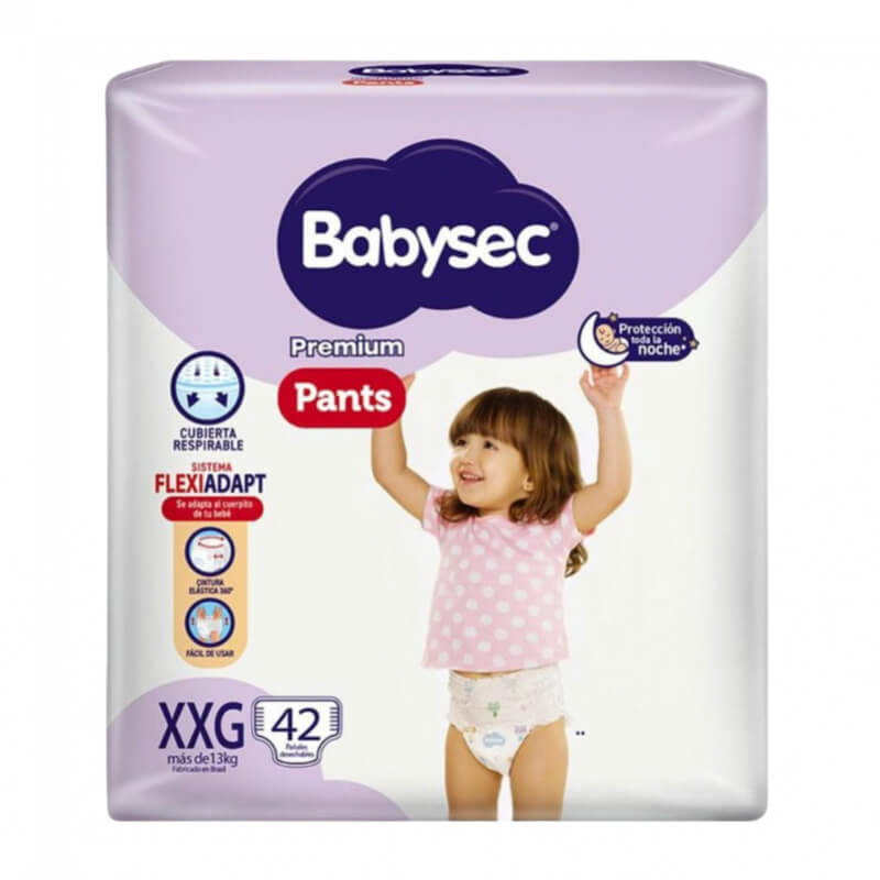 PAÑALES BABYSEC PREMIUM PANTS XXG 42