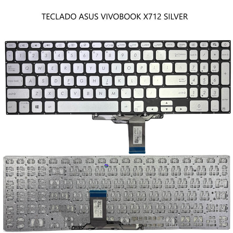 TECLADO ASUS VivoBook X712 SILVER