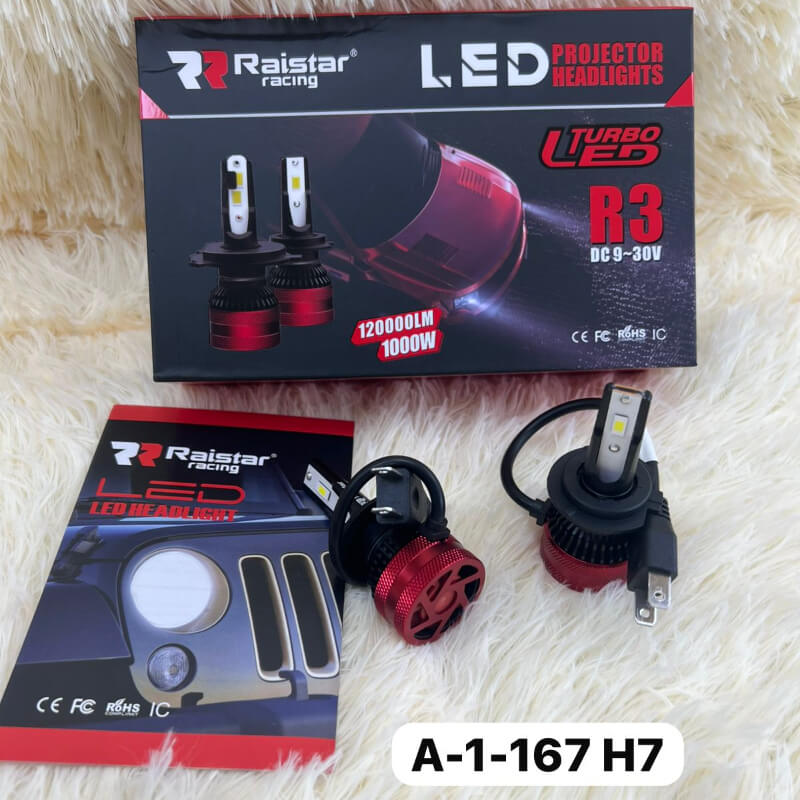 LED MARCA RAISTAR 120.000LM 1000W H7