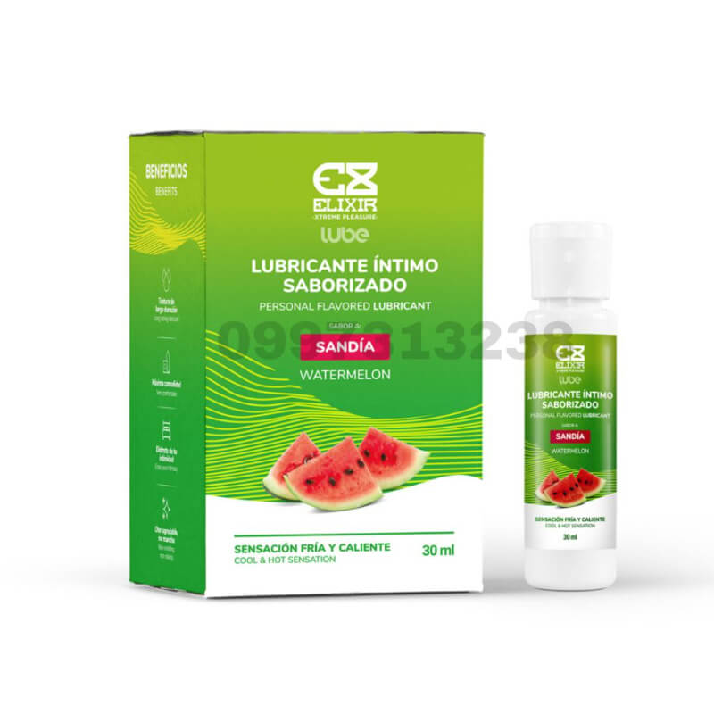 Lubricante Sabor Sandía Elixir - Placer Intenso y Delicioso