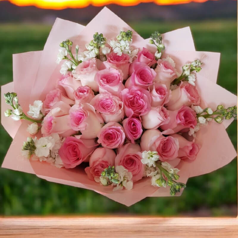 Ramo Dulce Encuentro: Rosas Rosadas en Ibarra