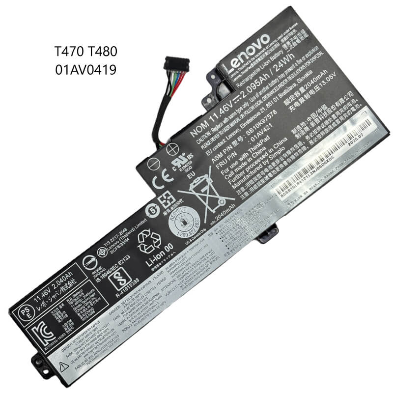BATERIA LENOVO T470 T480 01AV0419 INTERNA