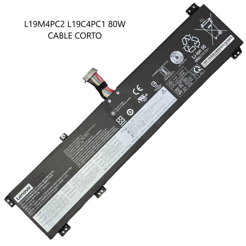 BATERIA LENOVO L19M4PC2 L19C4PC1 80W INTERNA CABLE CORTO