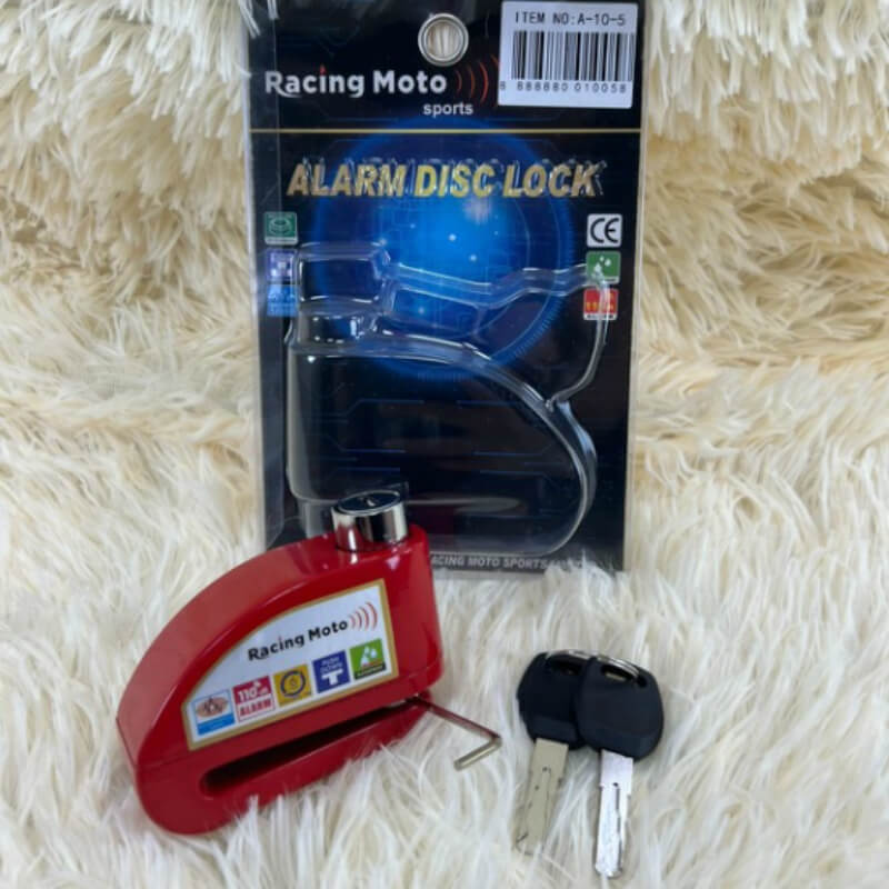 CANDADO DE DISCO PARA MOTO CON ALARMA