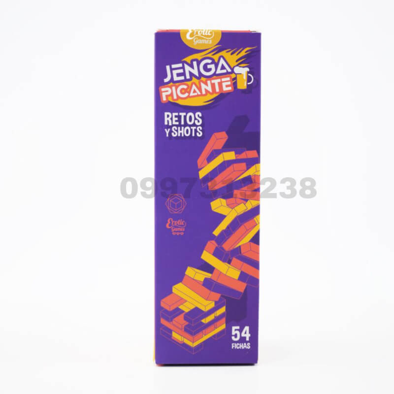 Jenga Picante Original: El Juego de Retos Atrevidos y Shots para Adultos | Ideal para Fiestas y Amigos