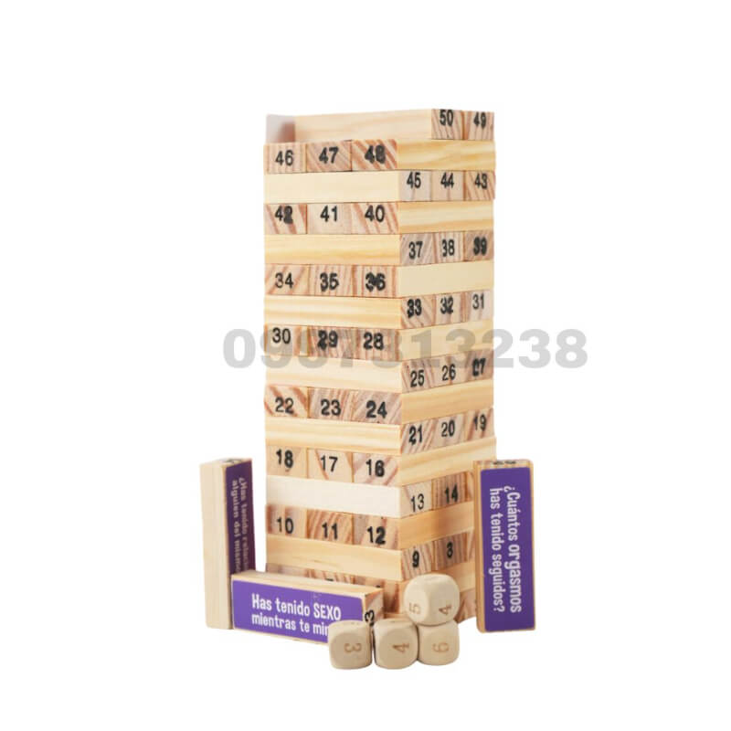 JENGA JUEGO PARA ADULTOS RETOS Y SHOT