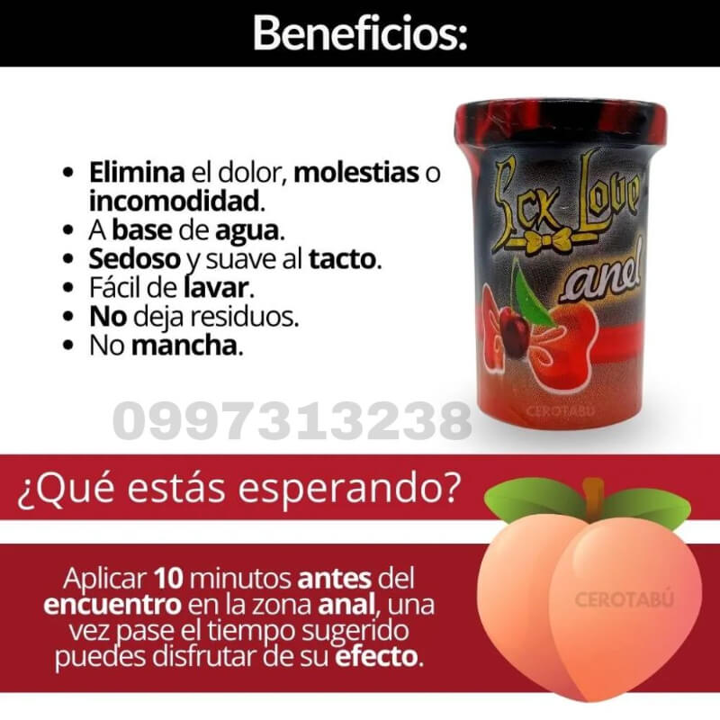 LUBRICANTE ANAL SIN DOLOR