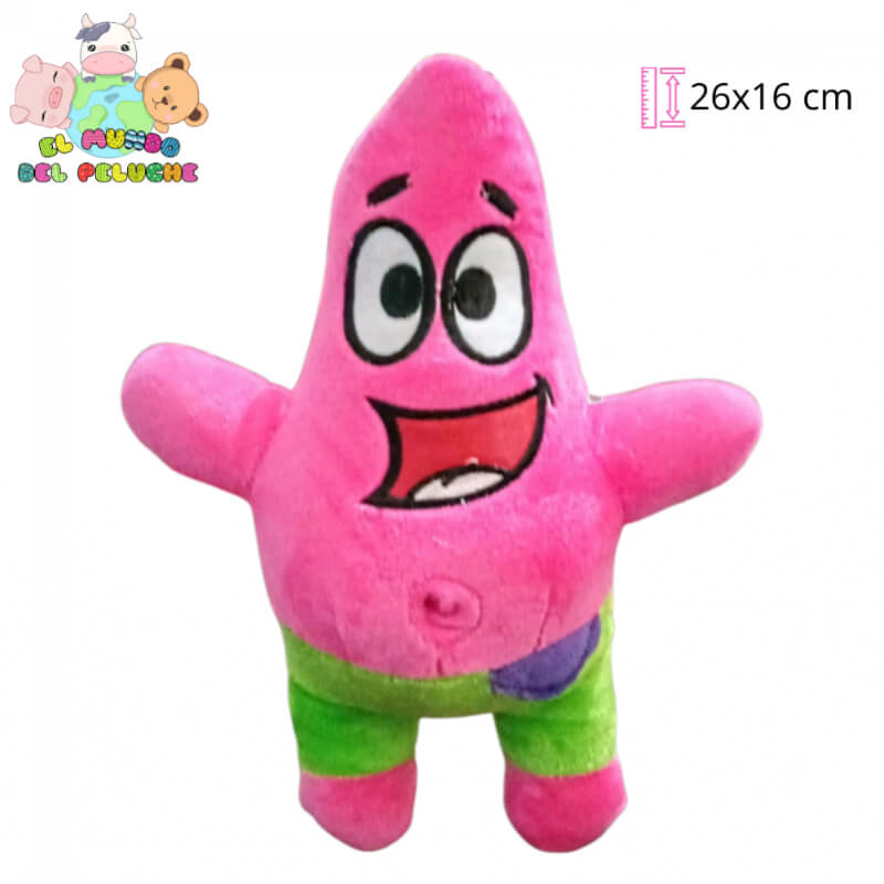 Peluche Patricio Estrella #0 | Personaje Animado Divertido | 26 x 16 cm | El Mundo del Peluche