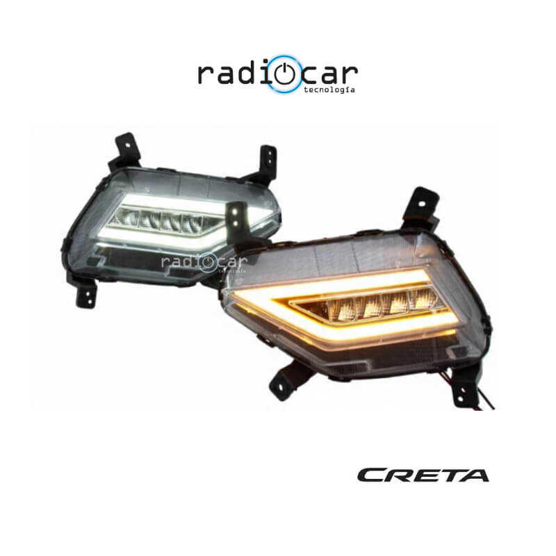 Neblineros + luz diurna + luz direccional Hyundai Creta 2022