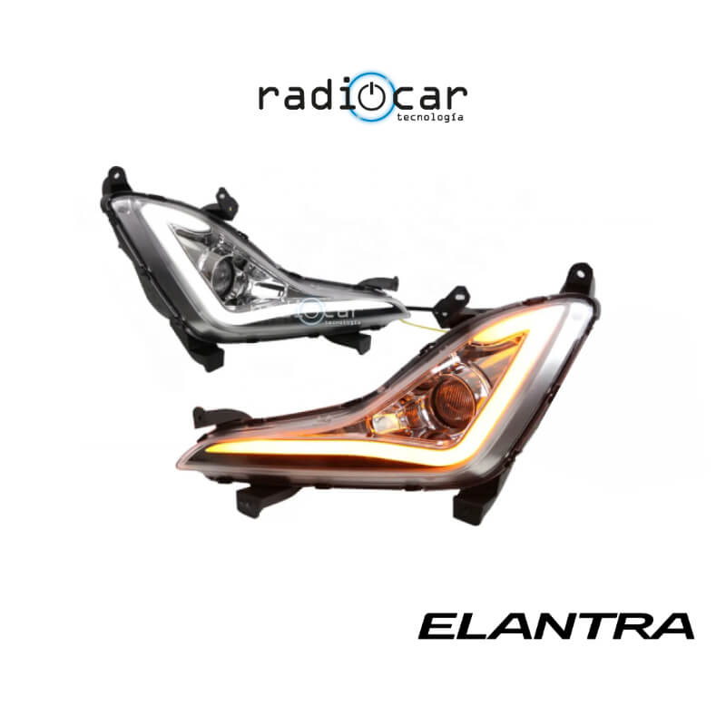 Neblinero + luz diurna+ luz direccional Hyundai Elantra 2014-2015