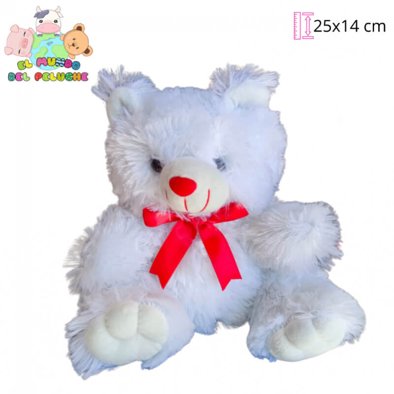 Oso de Peluche | Oso Brandon Peludito #0 San Valentín | 25 x 14 cm | El Mundo del Peluche