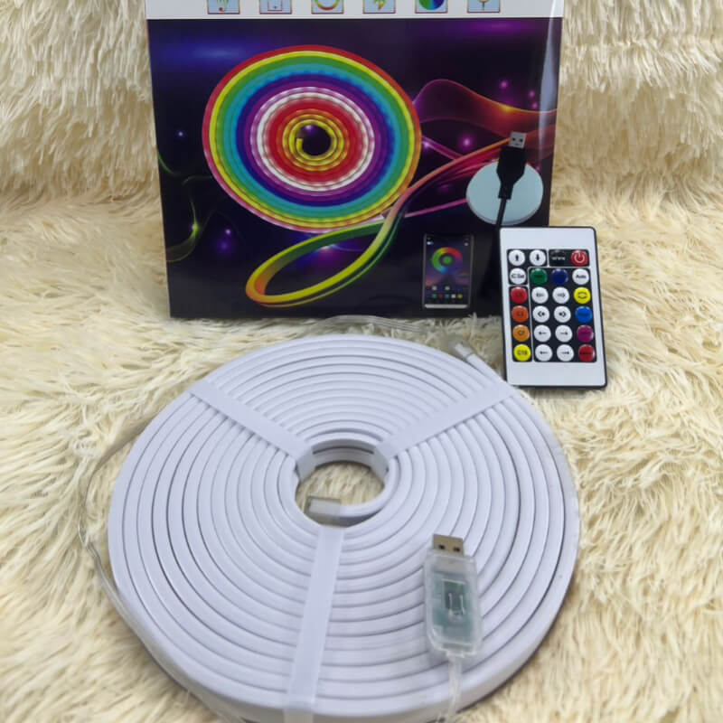 Cinta Manguera NEON led 12V color RGB 5 Metros CON APP