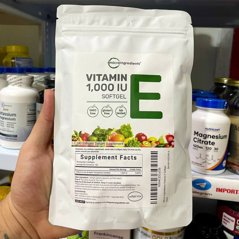 VITAMINA E MICROINGREDIENTS 1000IU