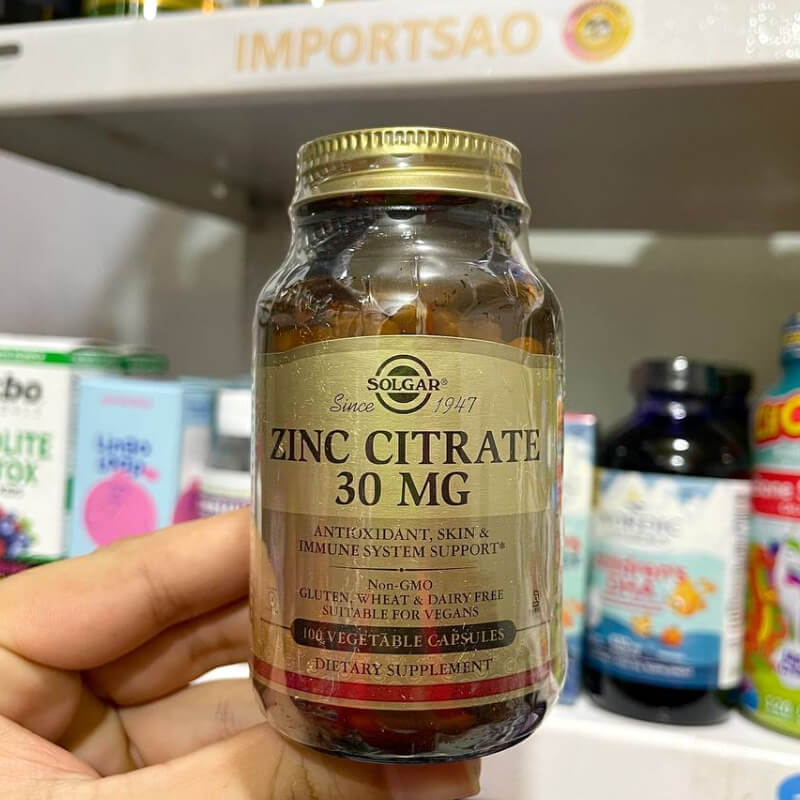 ZINC CITRATO SOLGAR