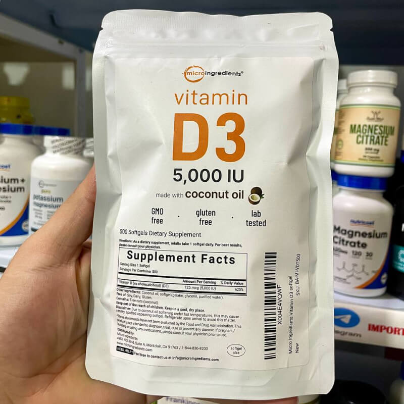 D3 5000 IU MICROINGREDIENTS