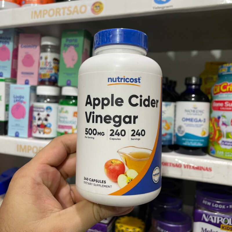 VINAGRE DE MANZANA NUTRICOST 500MG