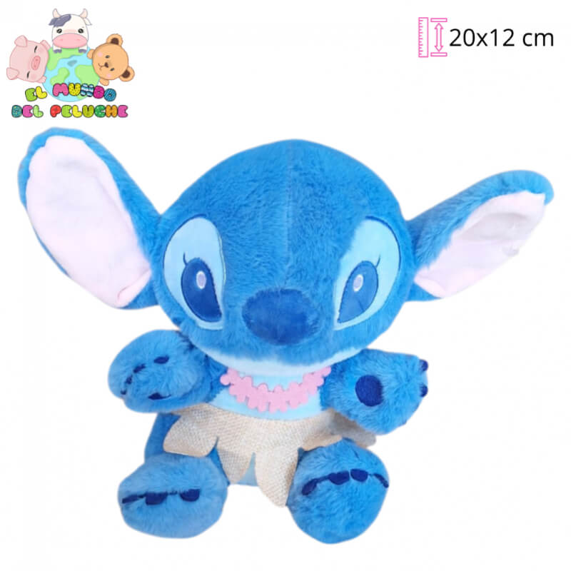 Stitch Hawaiano Importación | 20 x 12 cm | El Mundo del Peluche