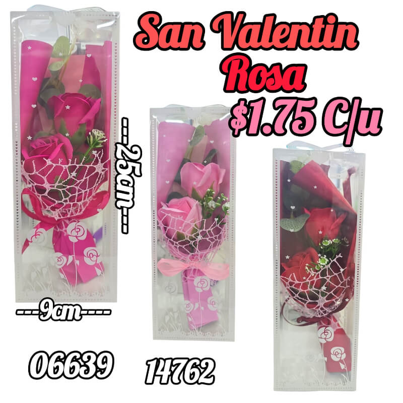 ROSA EN CAJA