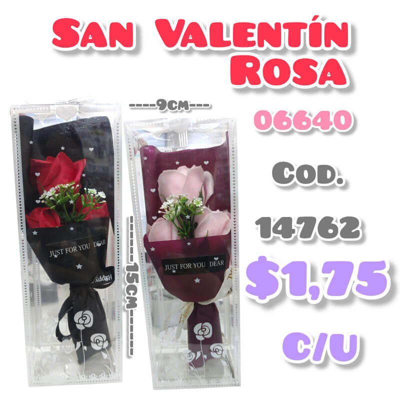 ROSA EN CAJA