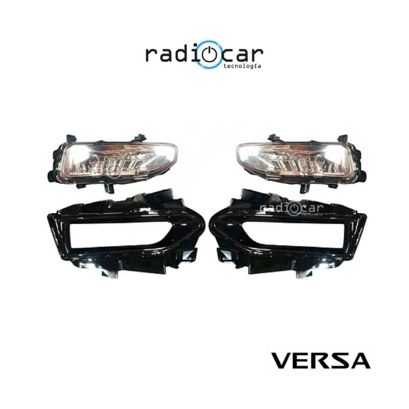 Neblineros led + luz diurna Nissan Versa 2024 - 2025