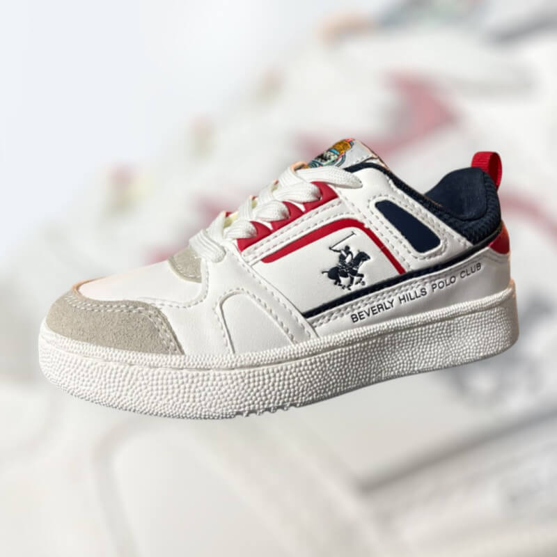 Zapatos Beverly Hills Polo Club White/Red