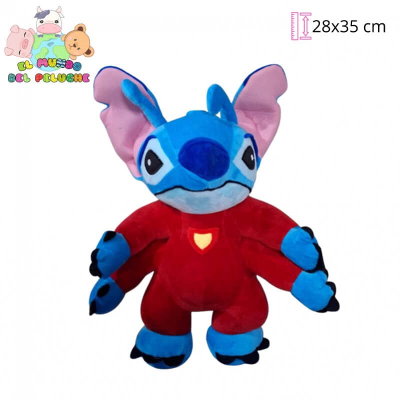Peluche Stitch Rojo con 4 Manos Importado | Diseño Especial | 28 x 35 cm | El Mundo del Peluche