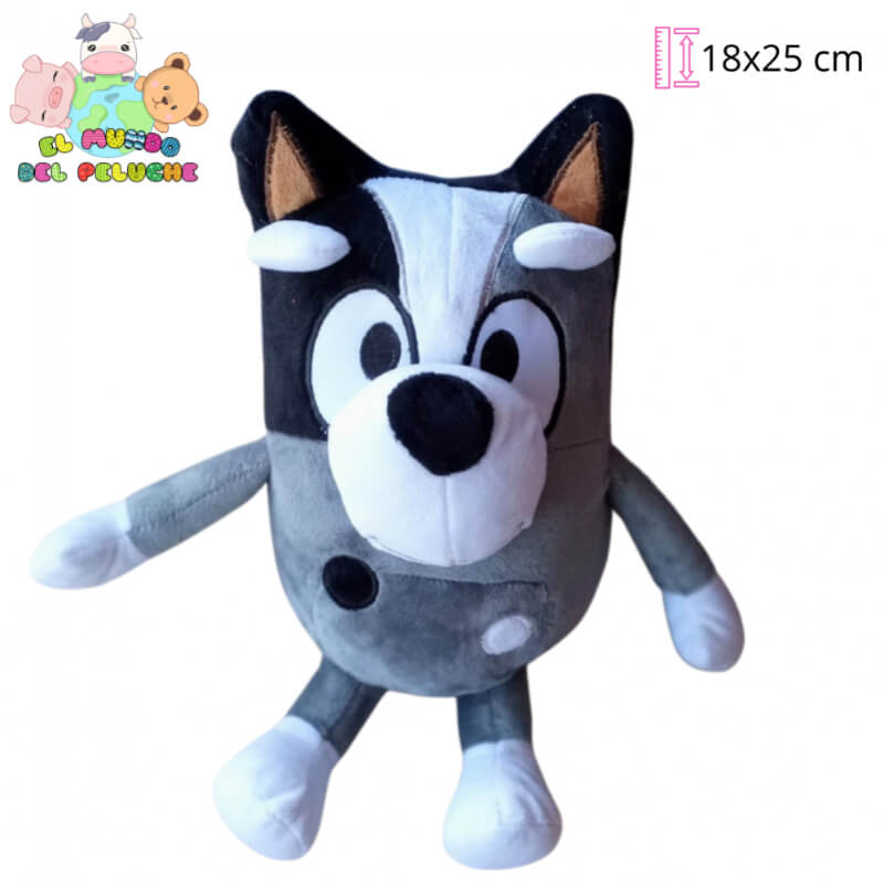 Peluche Trixie Gris (Bluey) #1 Importado | Personaje Infantil | 18x25 cm | El Mundo del Peluche