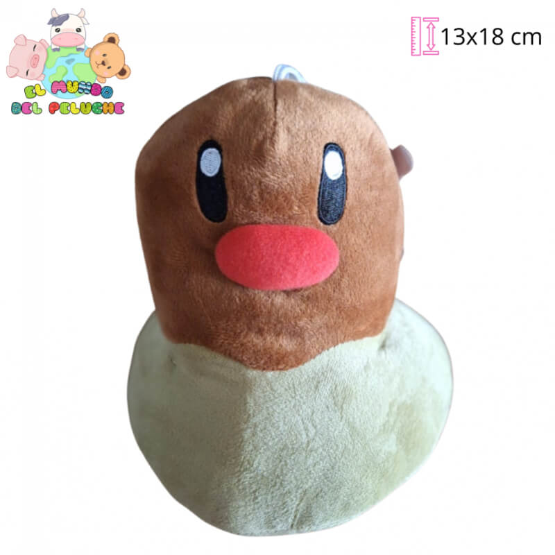 Peluche Diglett Pokémon Importado | Personaje Icónico | 13 x 18 cm | El Mundo del Peluche